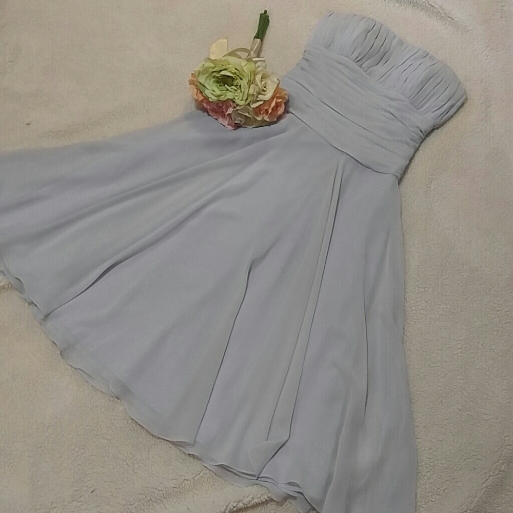 Strapless Lavender prom dress